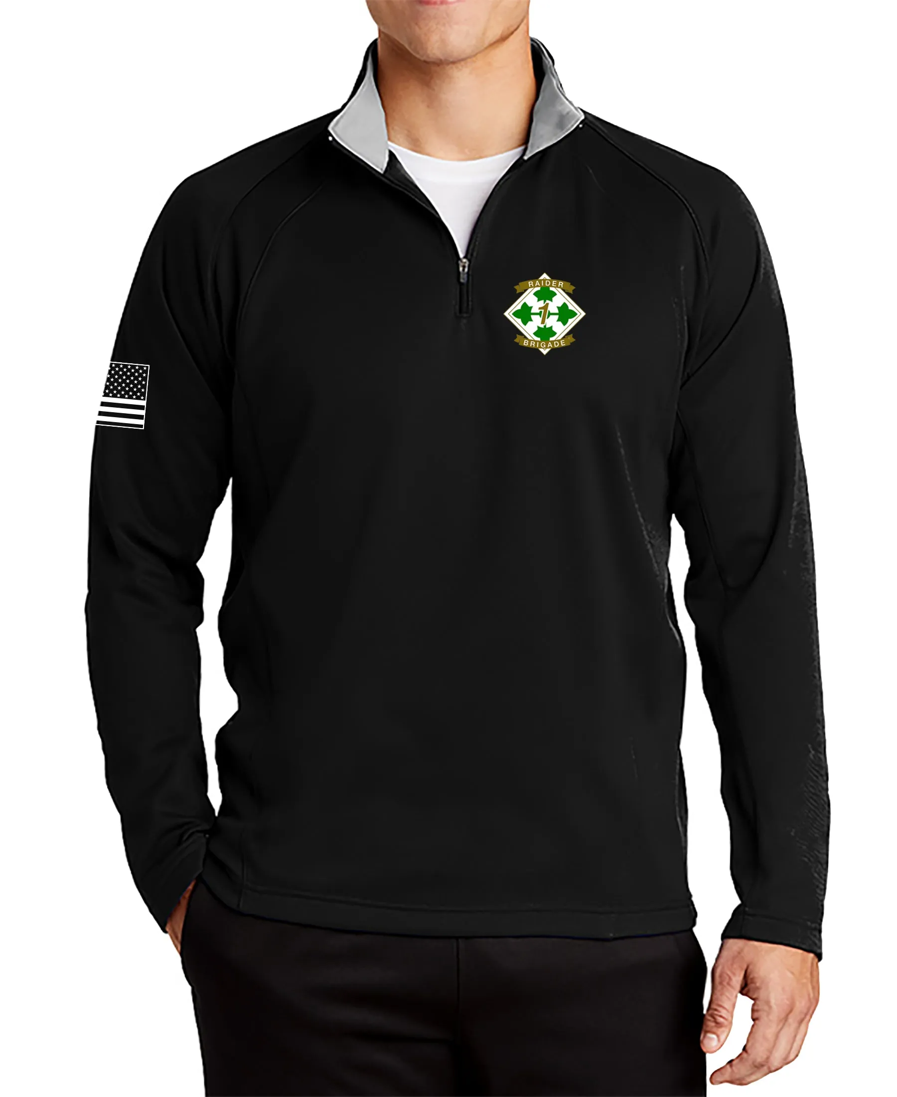 1/4 Pullover Black Sweatshirt. This sweatshirt is NOT Approved for PT