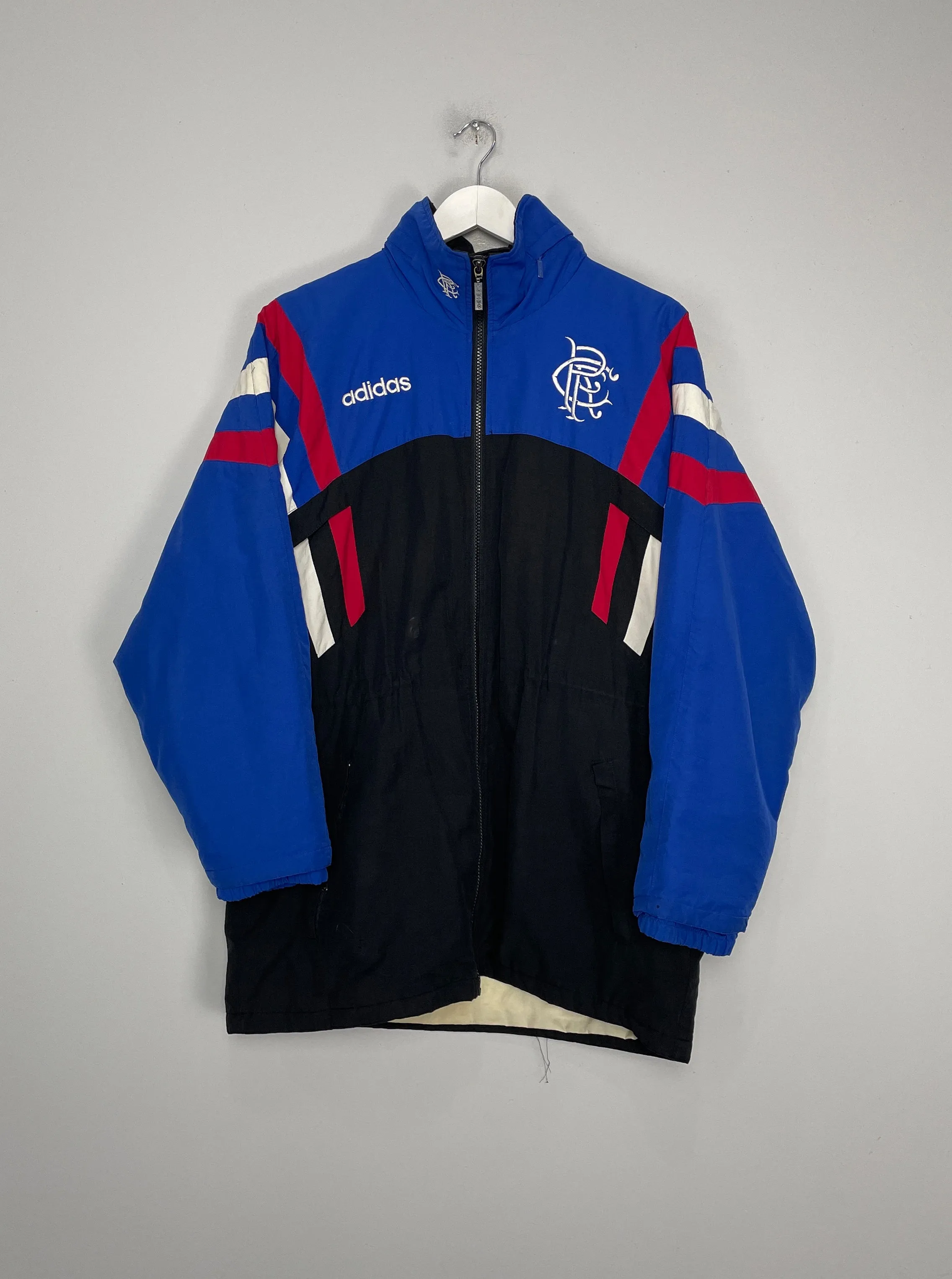 1995/97 RANGERS BENCH COAT (M) ADIDAS