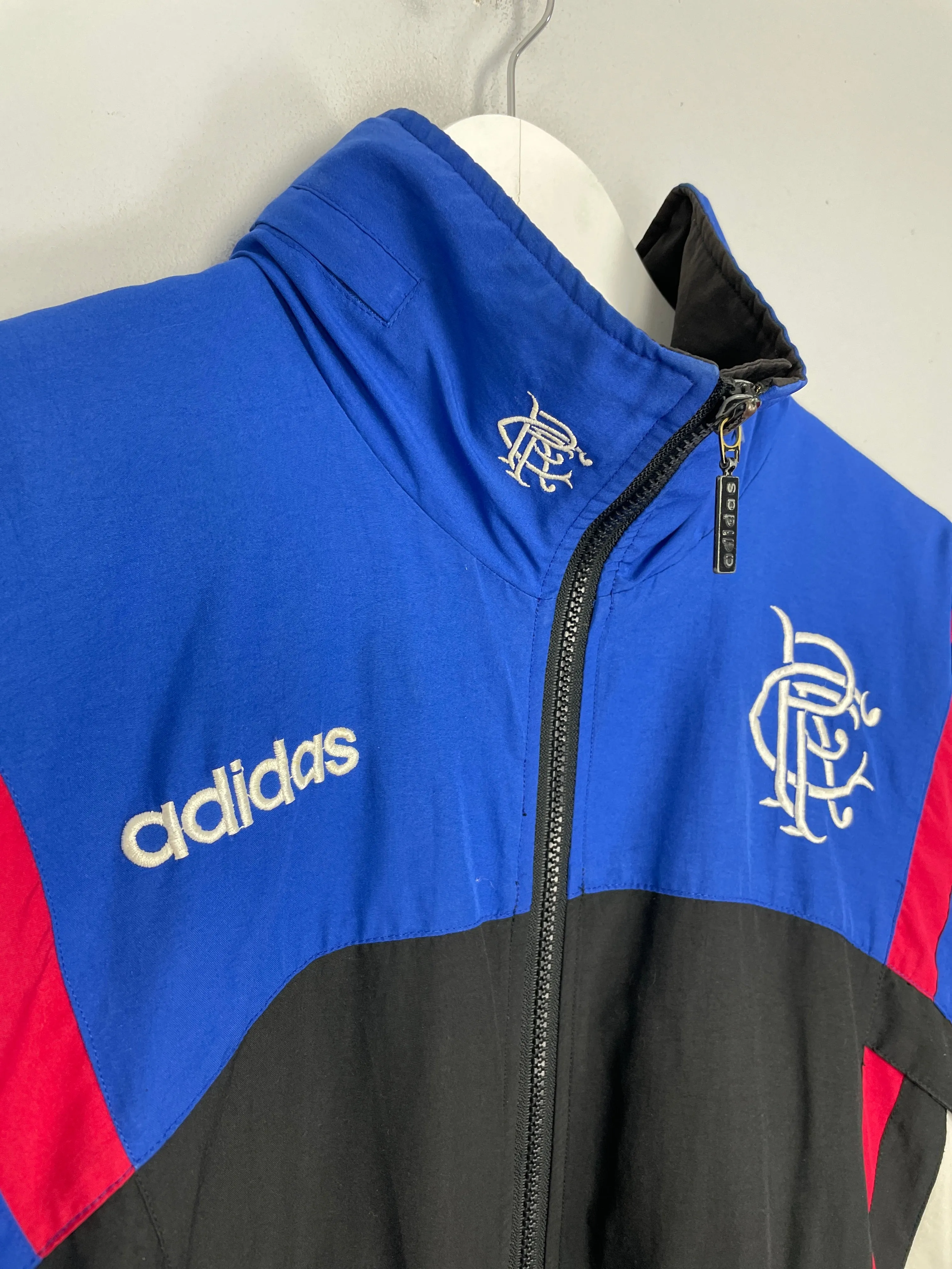 1995/97 RANGERS BENCH COAT (M) ADIDAS