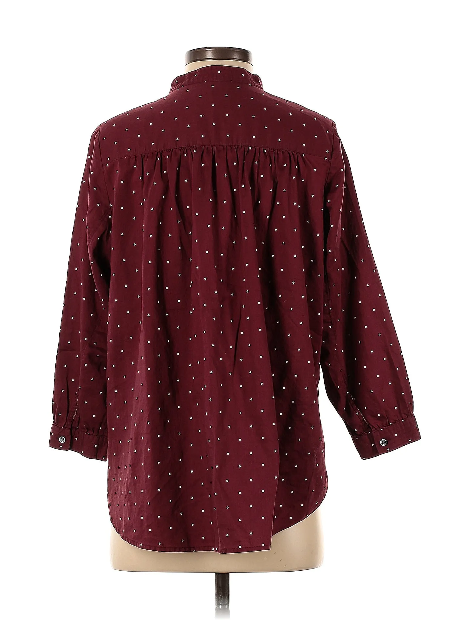 3/4 Sleeve Button-Down Shirt