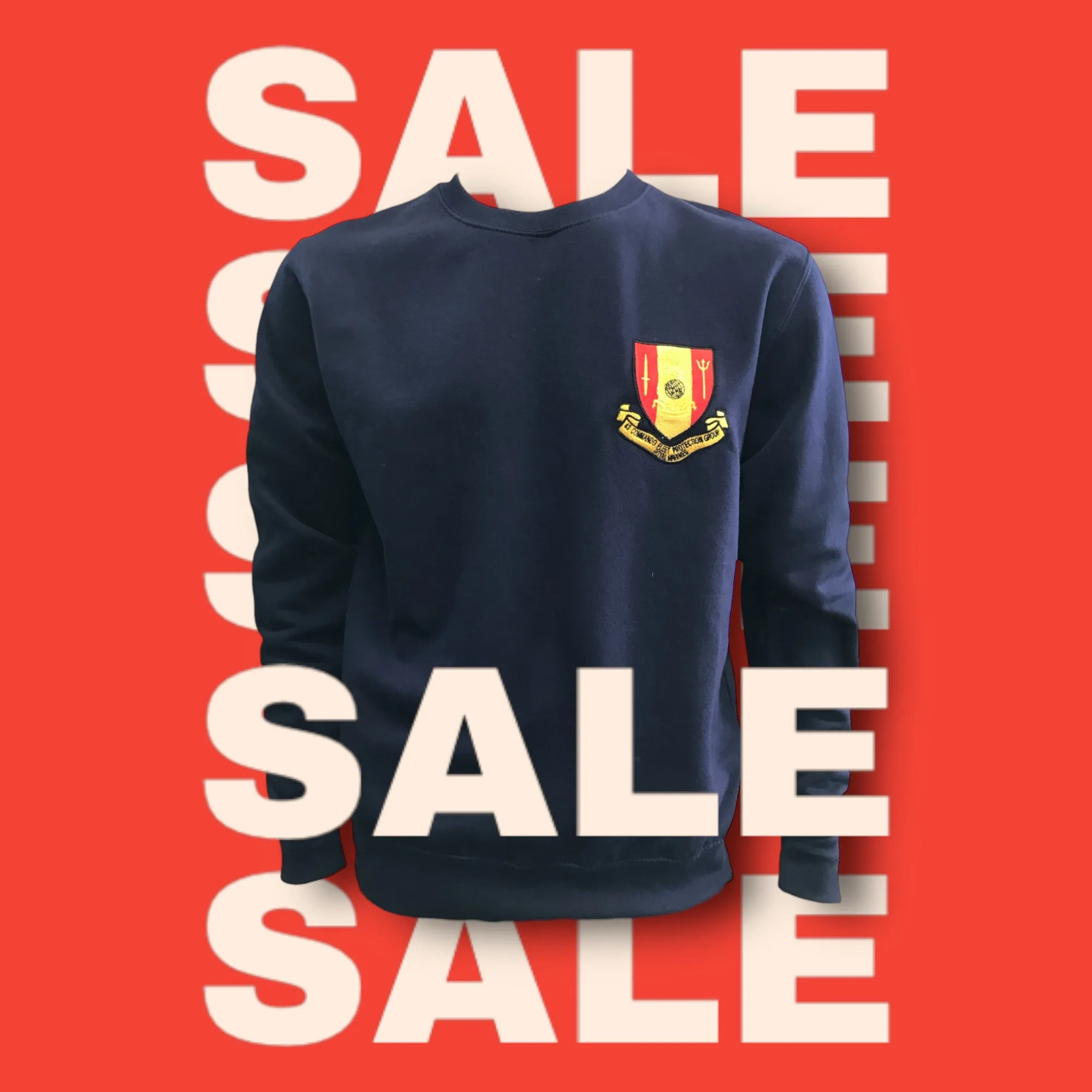 43 Commando Embroidered Sweatshirt - Navy