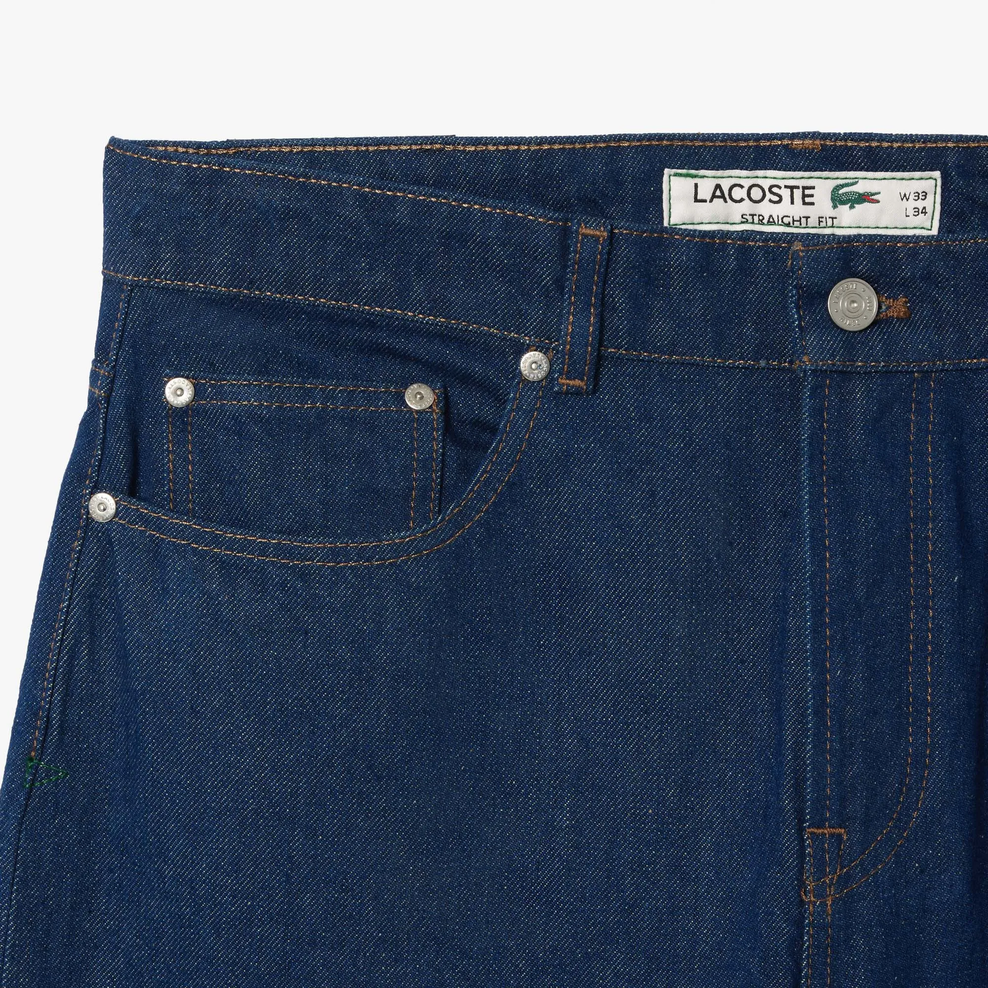 5 Pocket Straight Cut Indigo Jeans