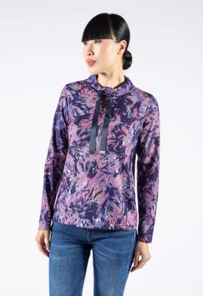 Abstract Floral Burst Sweatshirt