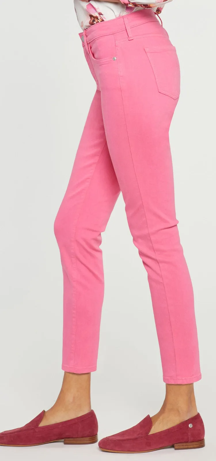 Alina Skinny Jeans Roze Premium Denim | Pink Peony