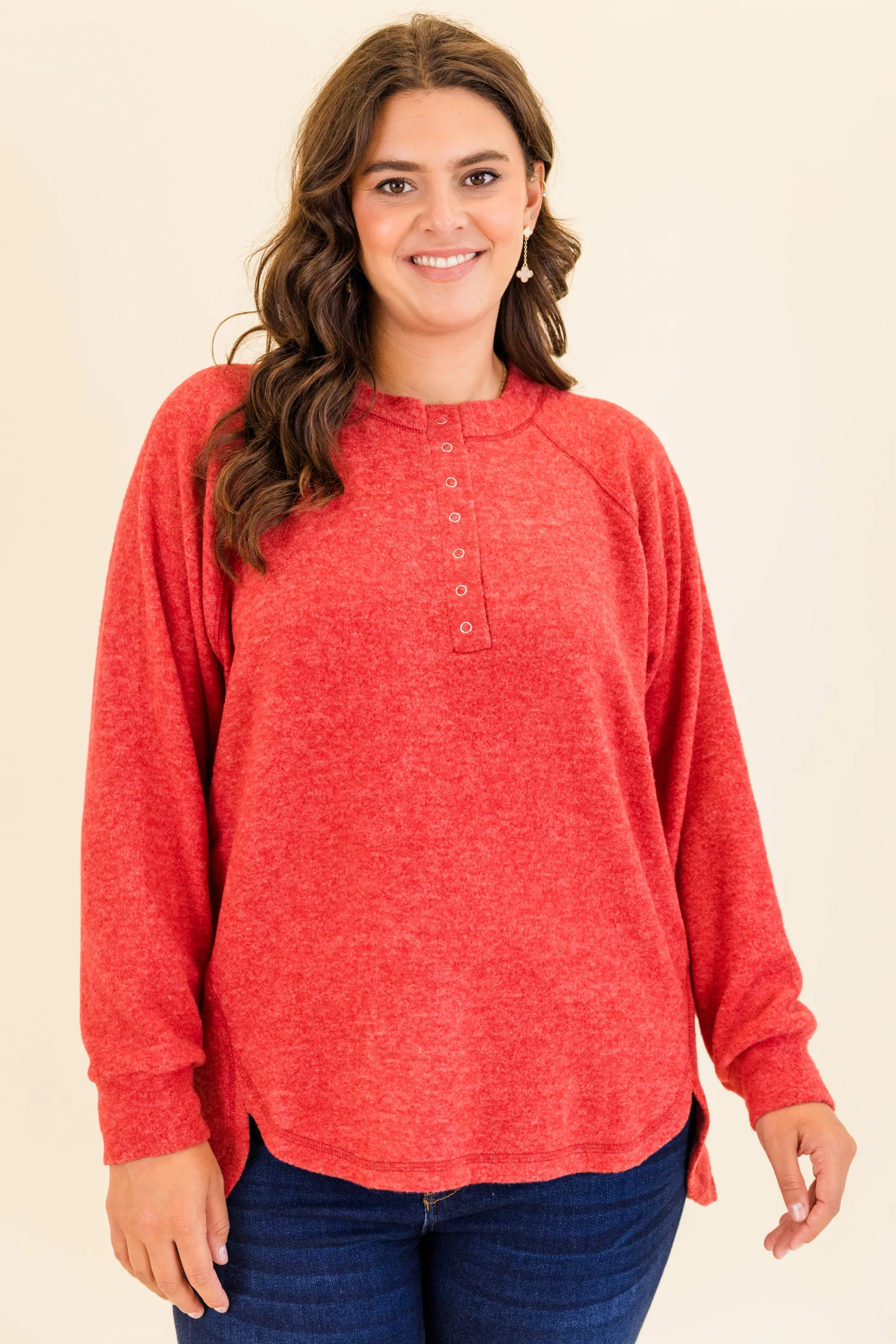 All The Feels Pullover, Dark Red