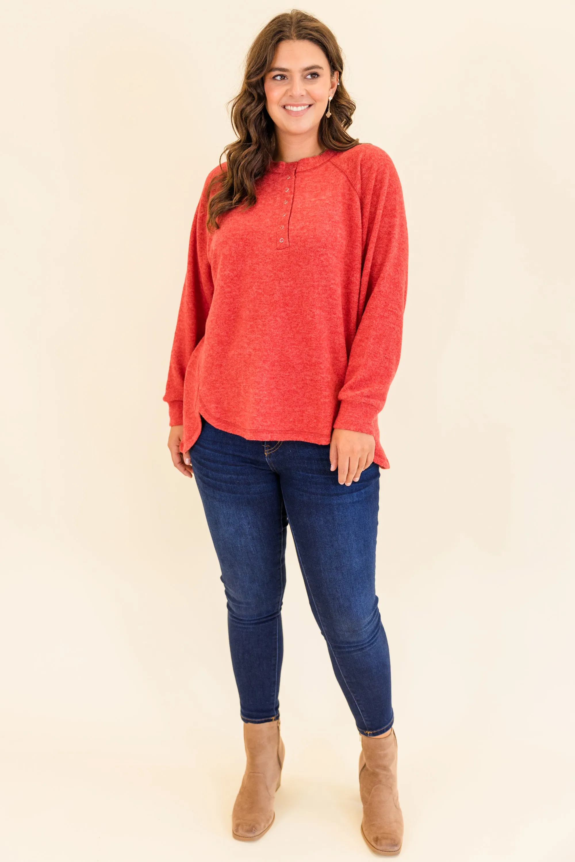 All The Feels Pullover, Dark Red