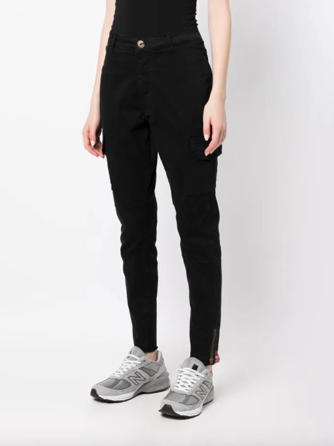 Alpha Industries high-rise tapered cargo jeans