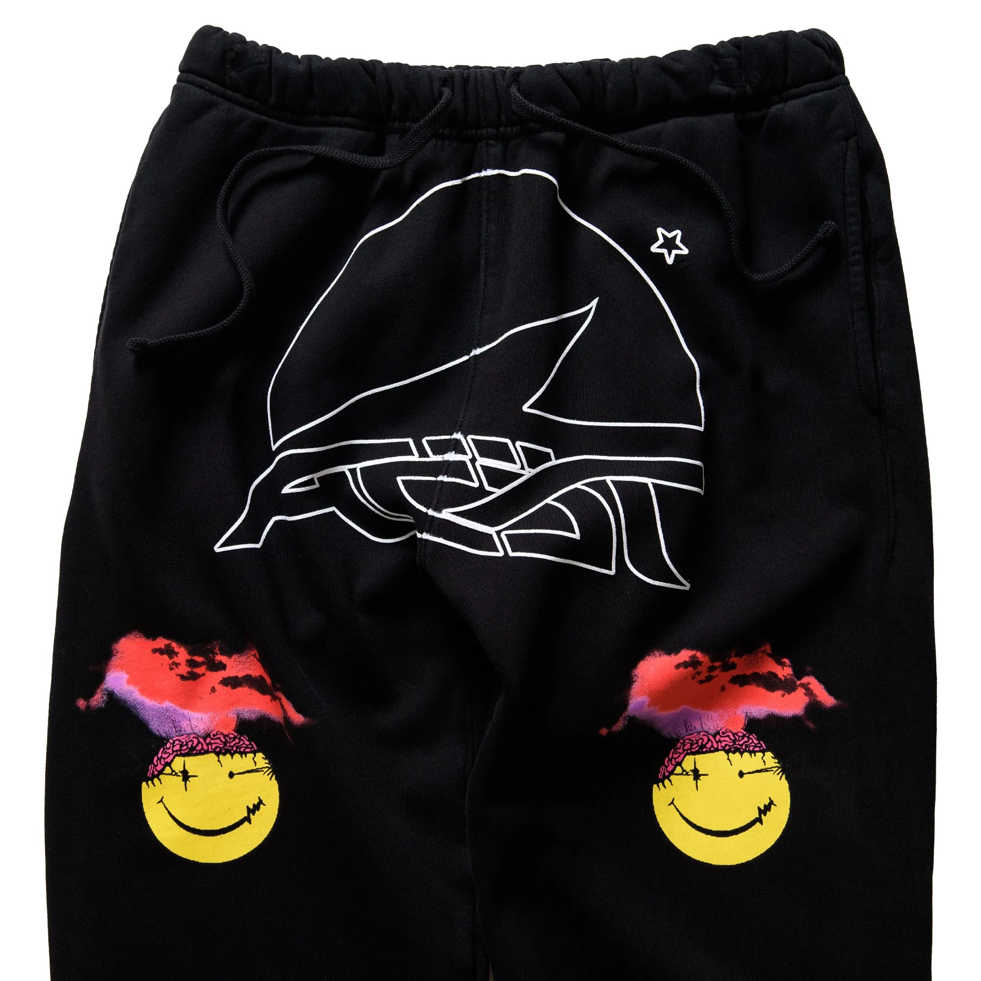 Always On Tour Smiley Sweatpants - Black