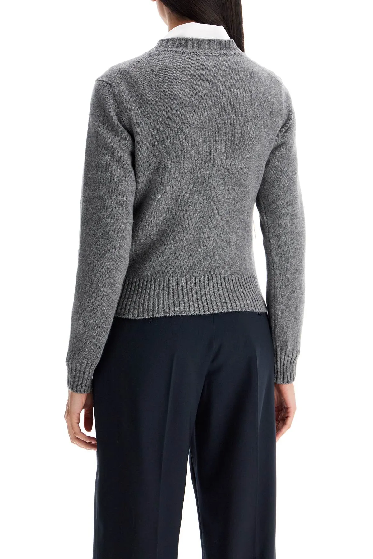 AMI ALEXANDRE MATIUSSI "cashmere and wool pullover