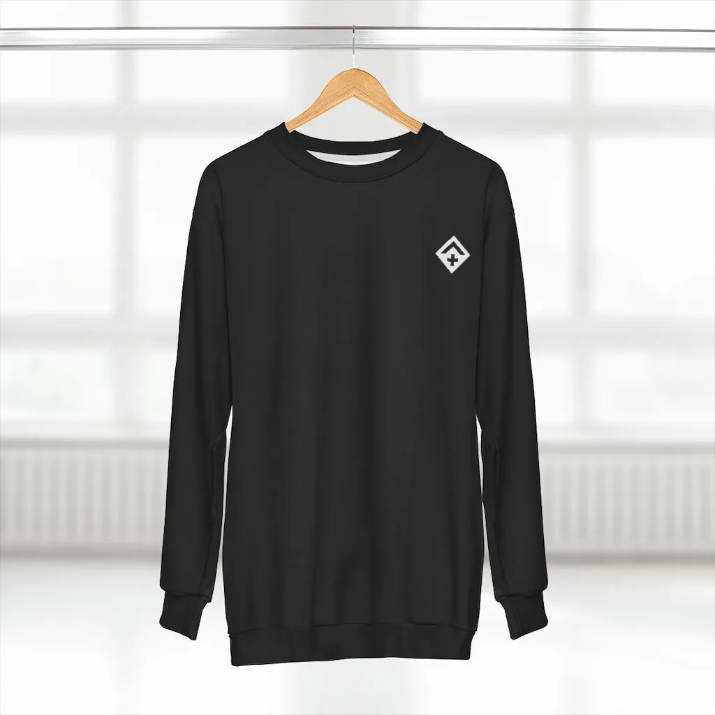 AOP Unisex Sweatshirt Black