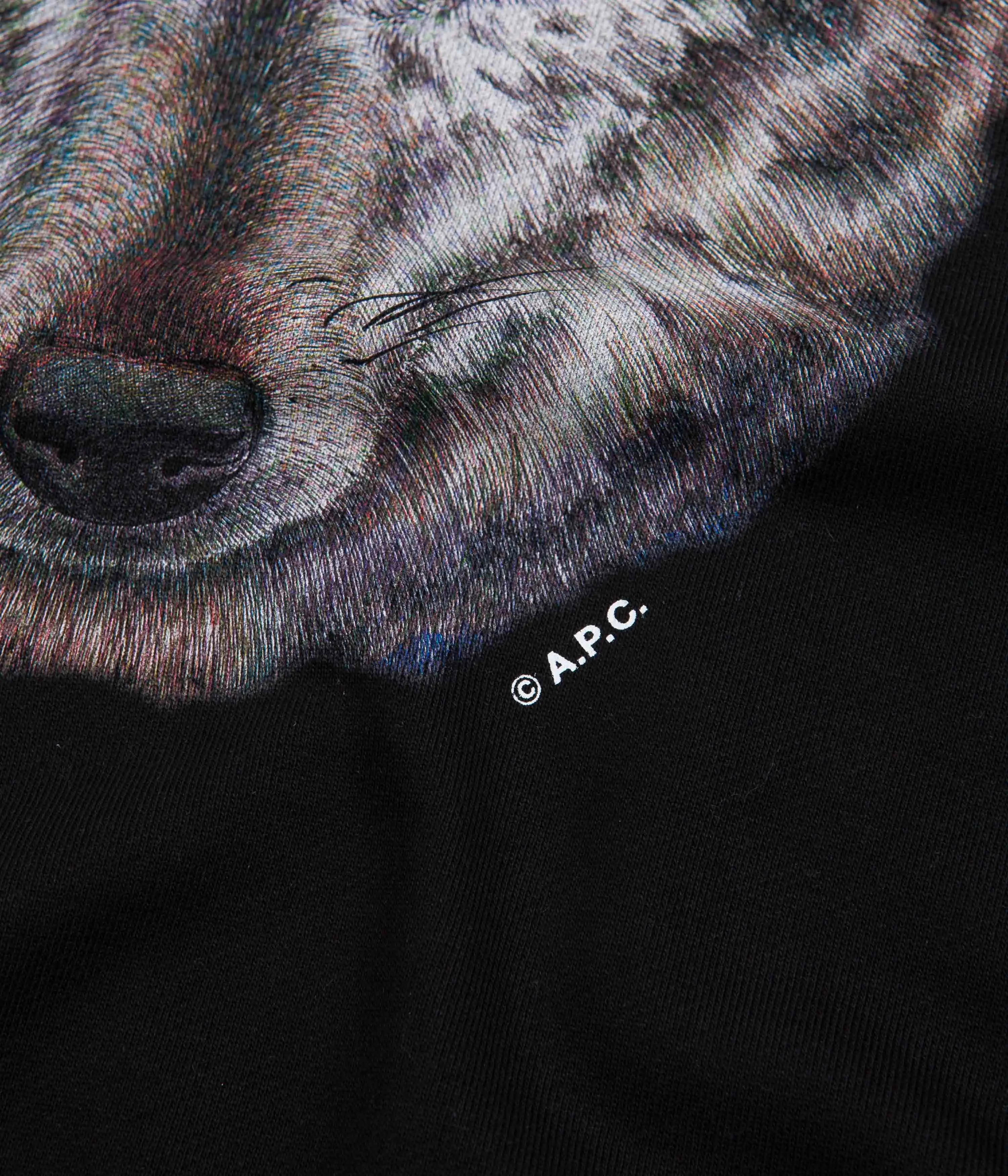 A.P.C. Wolf Crewneck Sweatshirt - Black