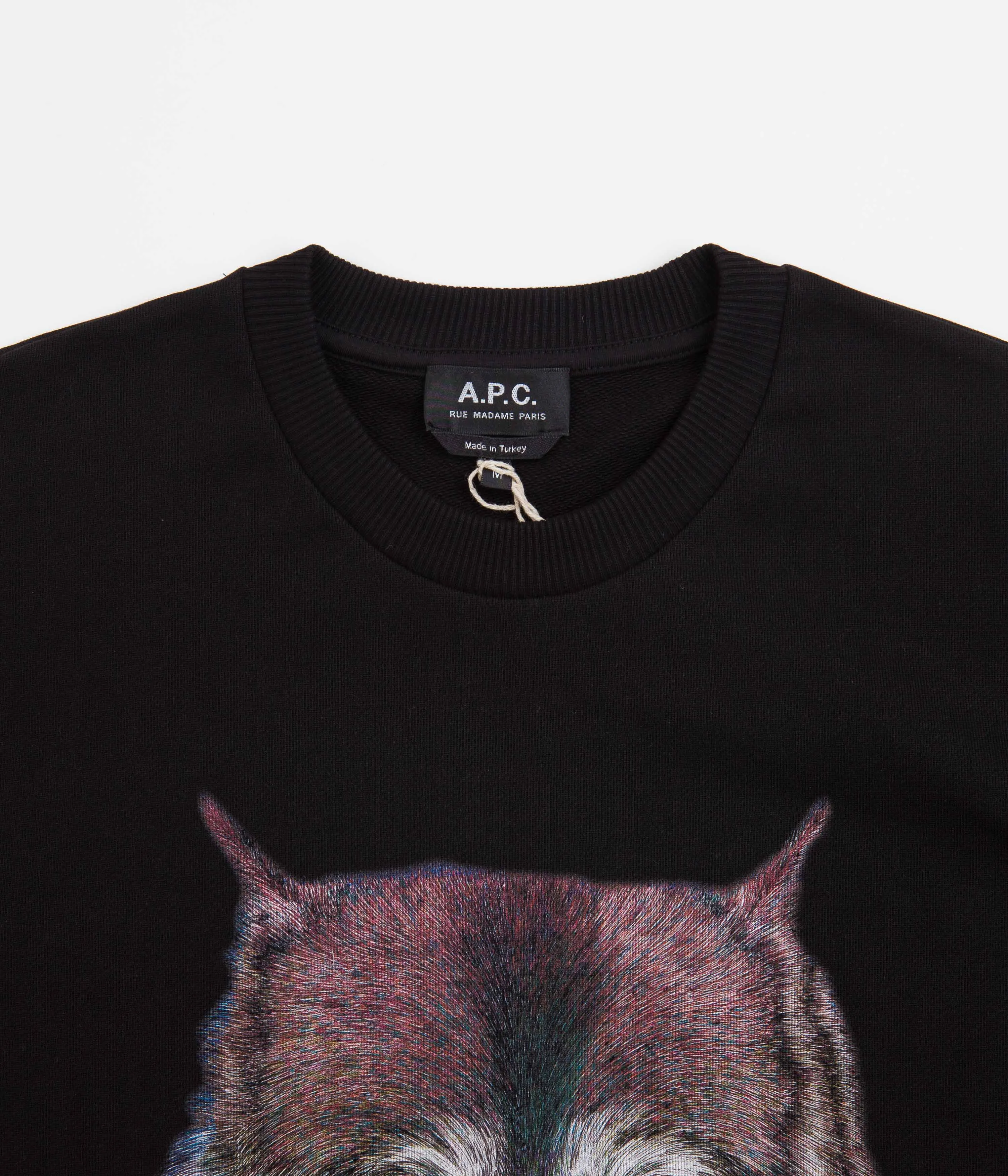 A.P.C. Wolf Crewneck Sweatshirt - Black