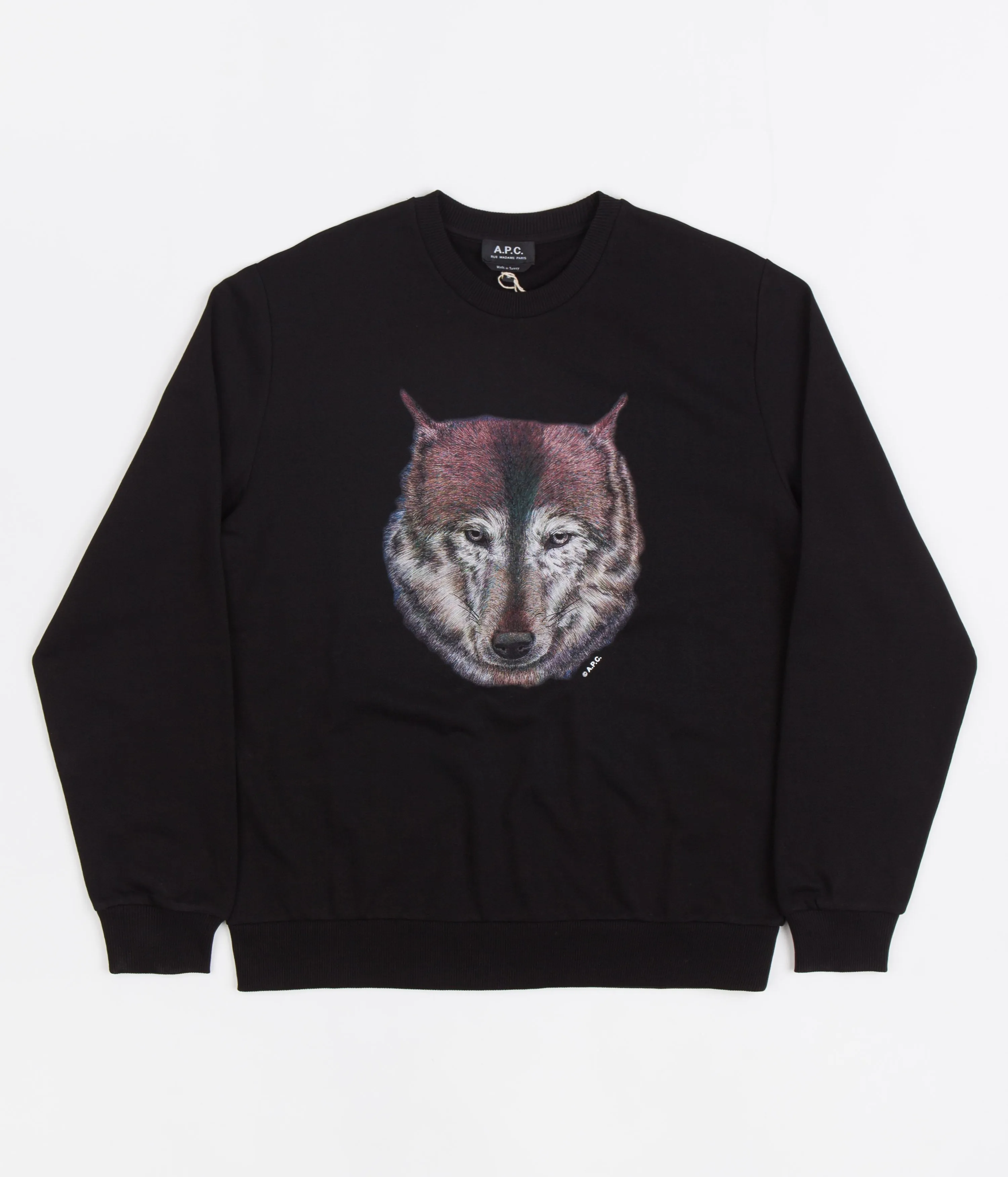 A.P.C. Wolf Crewneck Sweatshirt - Black