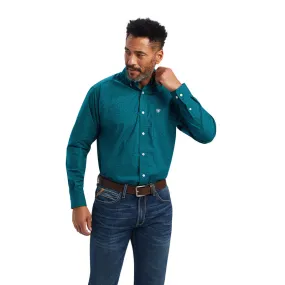 'Ariat' Men's Benson Classic Fit Button Down - Everglade