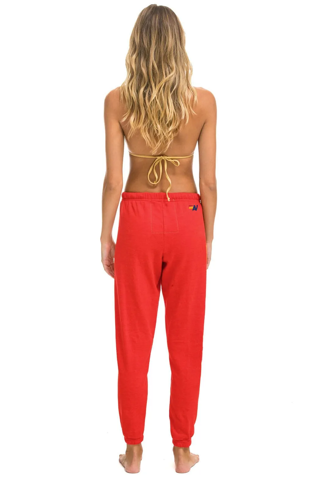 AVIATOR NATION ASPEN SWEATPANTS - RED