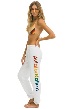 AVIATOR NATION ASPEN SWEATPANTS - WHITE