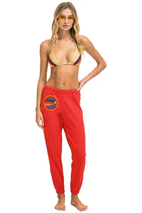 AVIATOR NATION LAS VEGAS WOMENS SWEATPANTS - RED