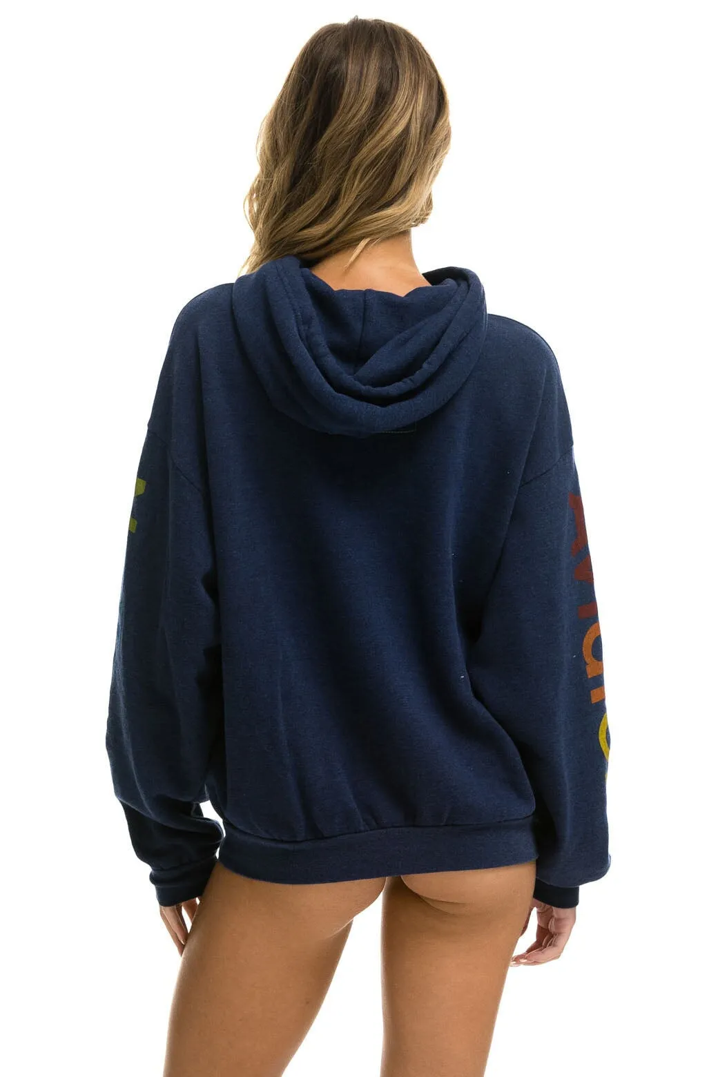 AVIATOR NATION MIAMI RELAXED PULLOVER HOODIE - NAVY