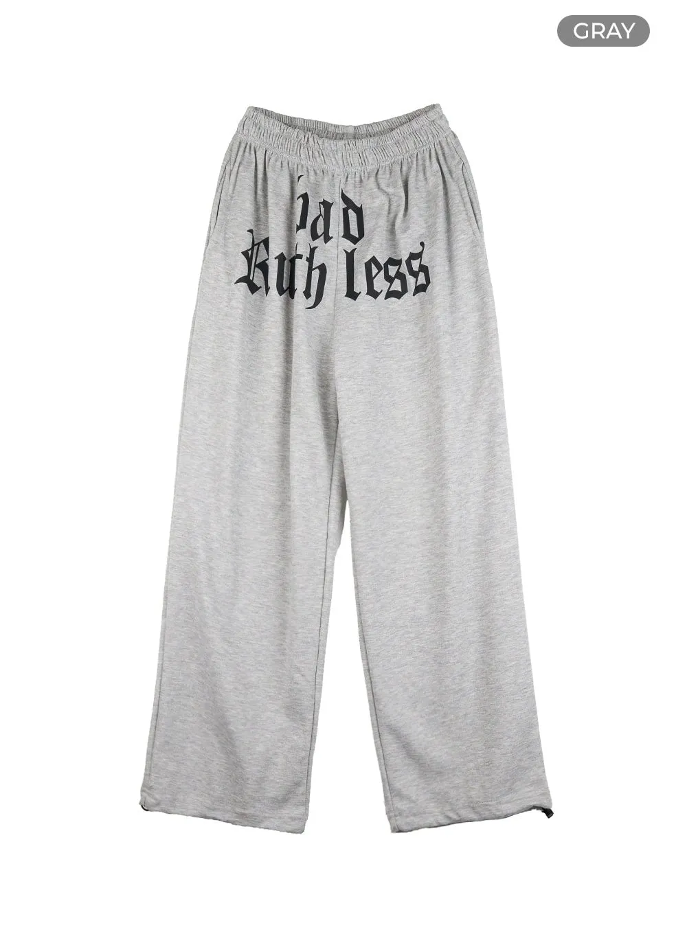 Banded Lettering Sweatpants OL408