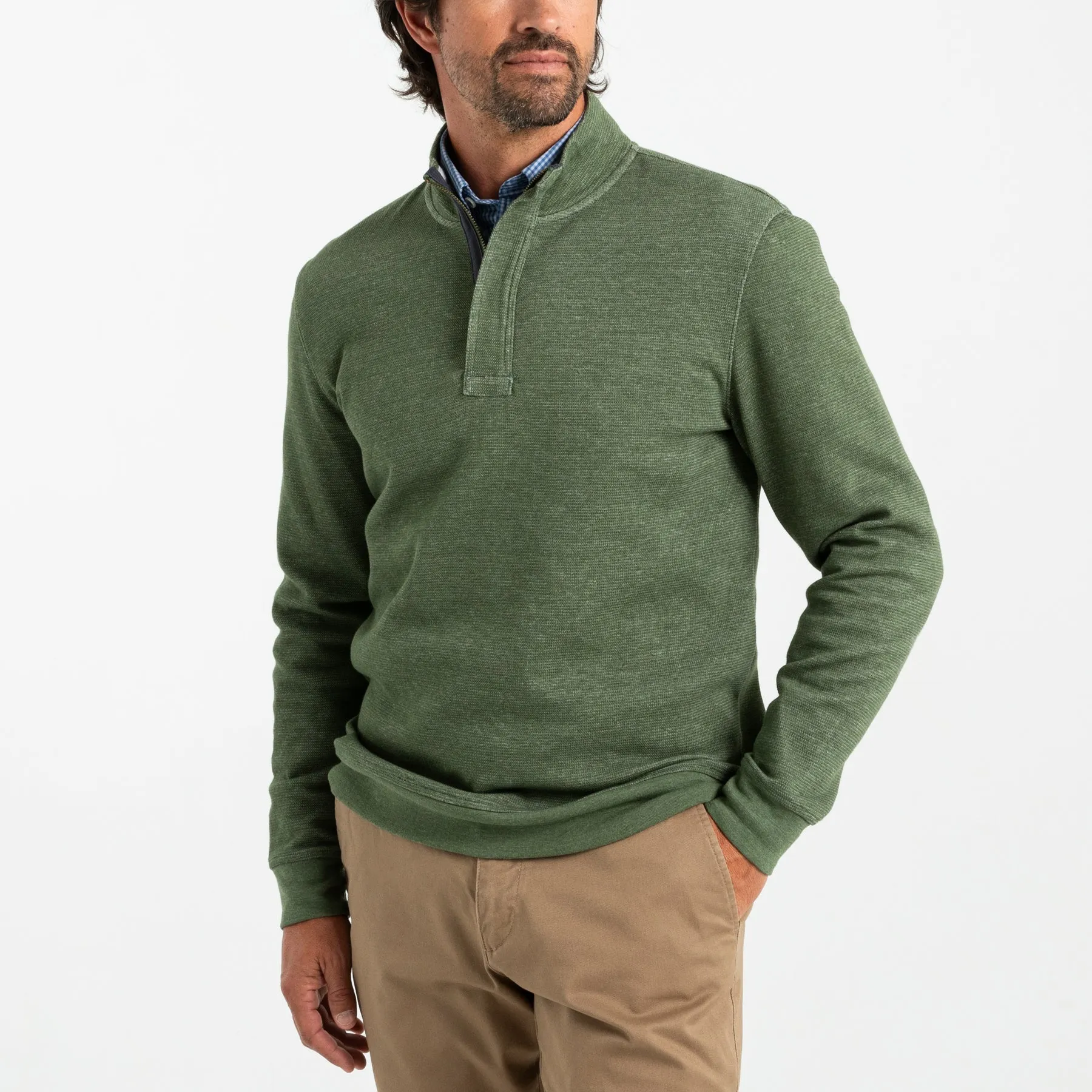 Bearing Pique Performance 1/4 Zip Pullover