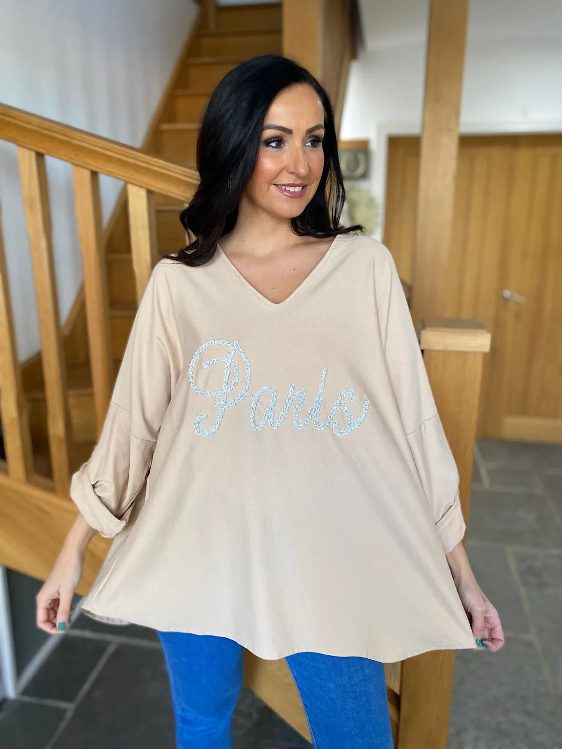 Biscuit Paris Slogan Sweatshirt Sam