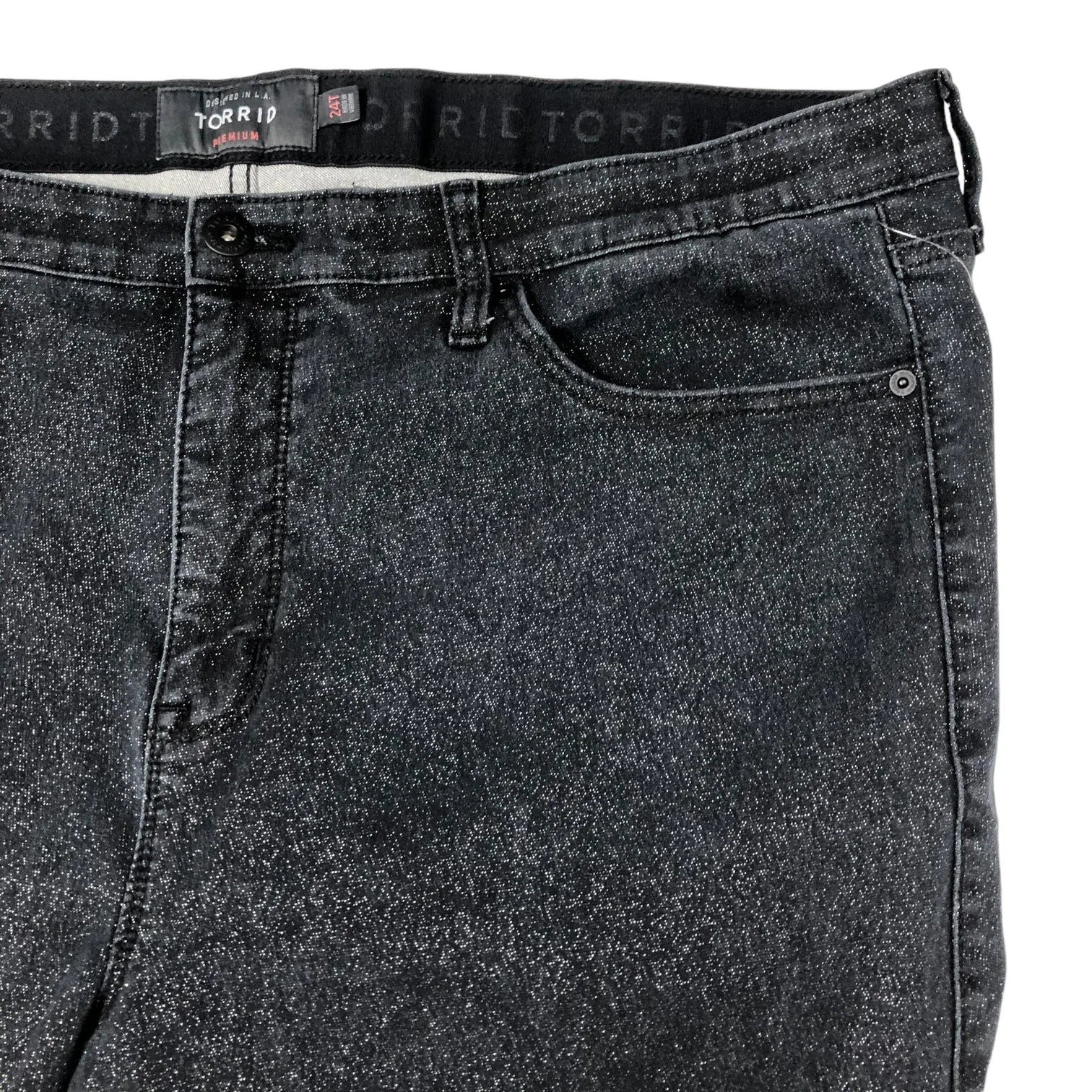 Black Jeans Cropped Torrid, Size 24