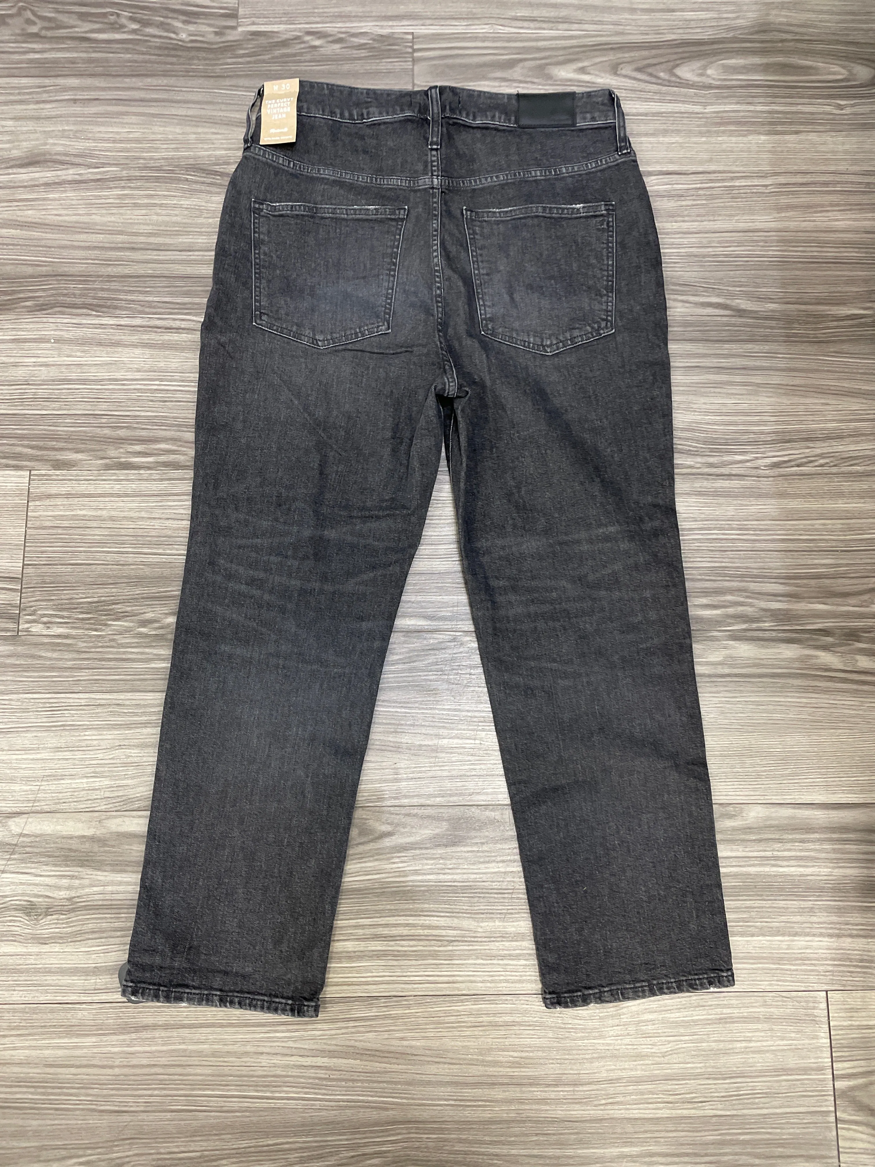 Black Jeans Straight Madewell, Size 8