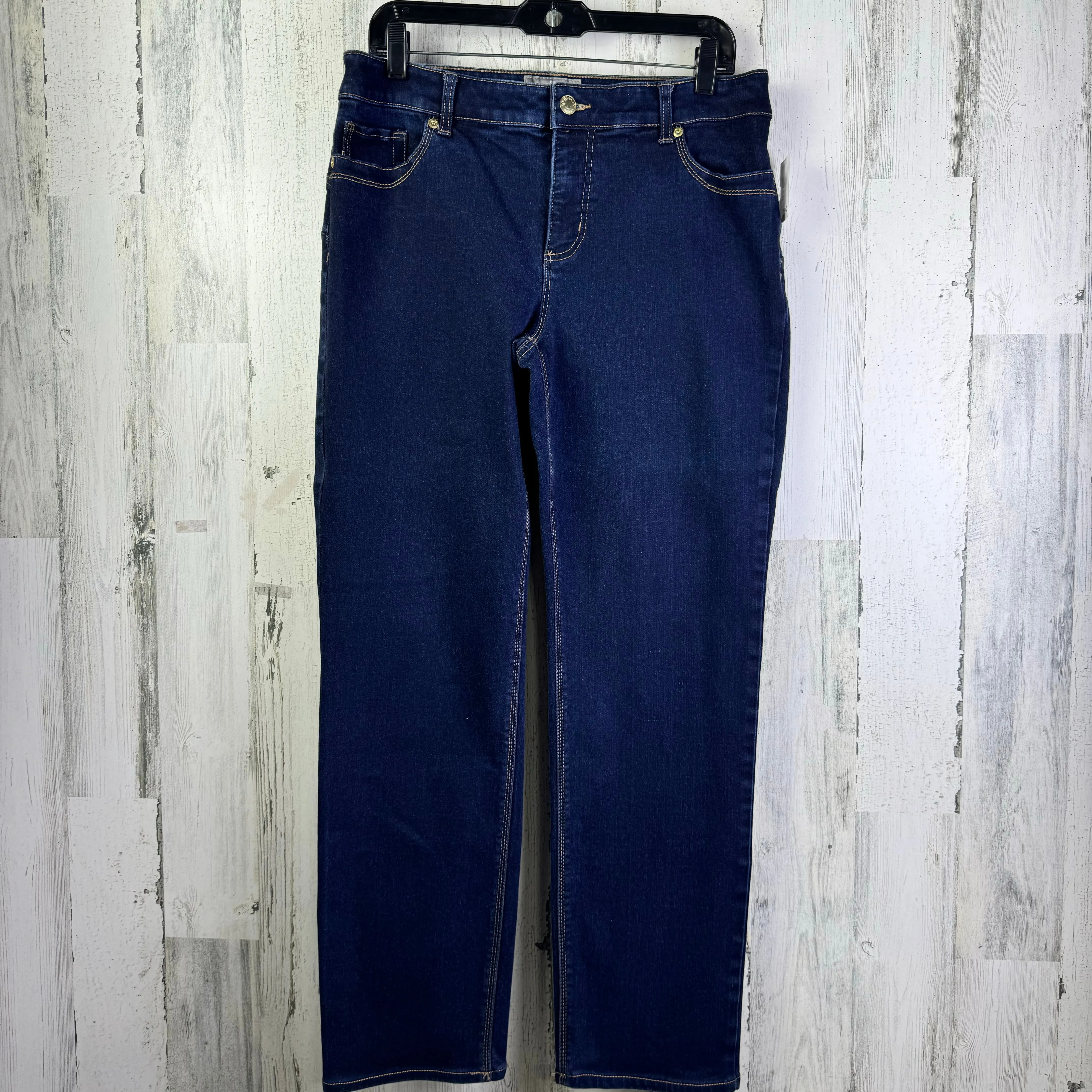 Blue Denim Jeans Straight Chicos, Size 12