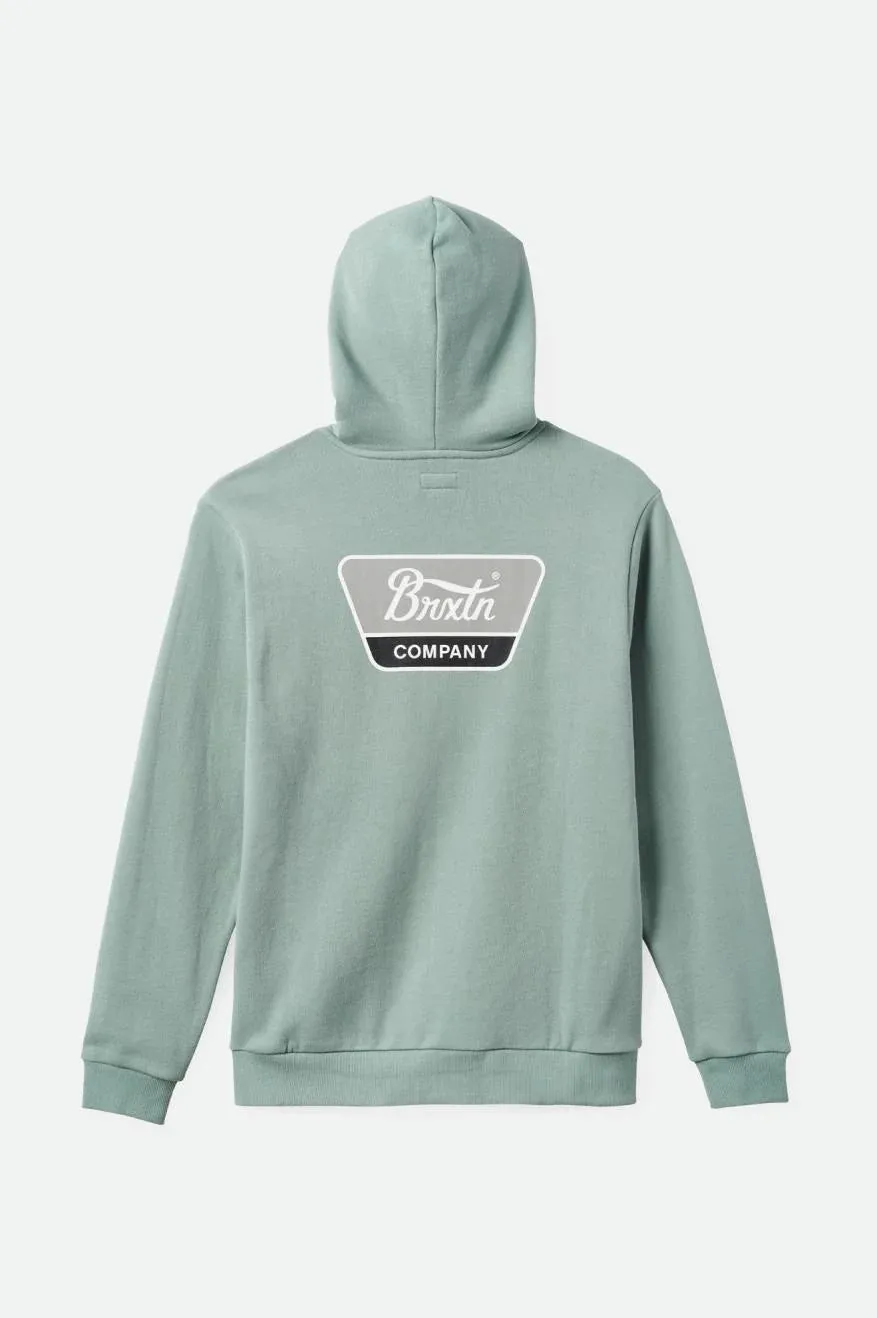 BRIXTON Linwood Pullover Hoodie Chinois Green