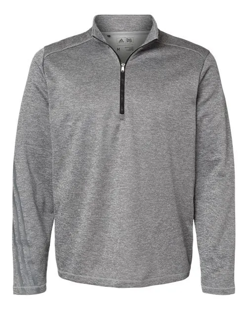 Brushed Terry Heathered Quarter Zip Pullover