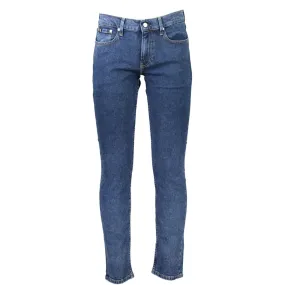 Calvin Klein Blue Cotton Jeans & Pant