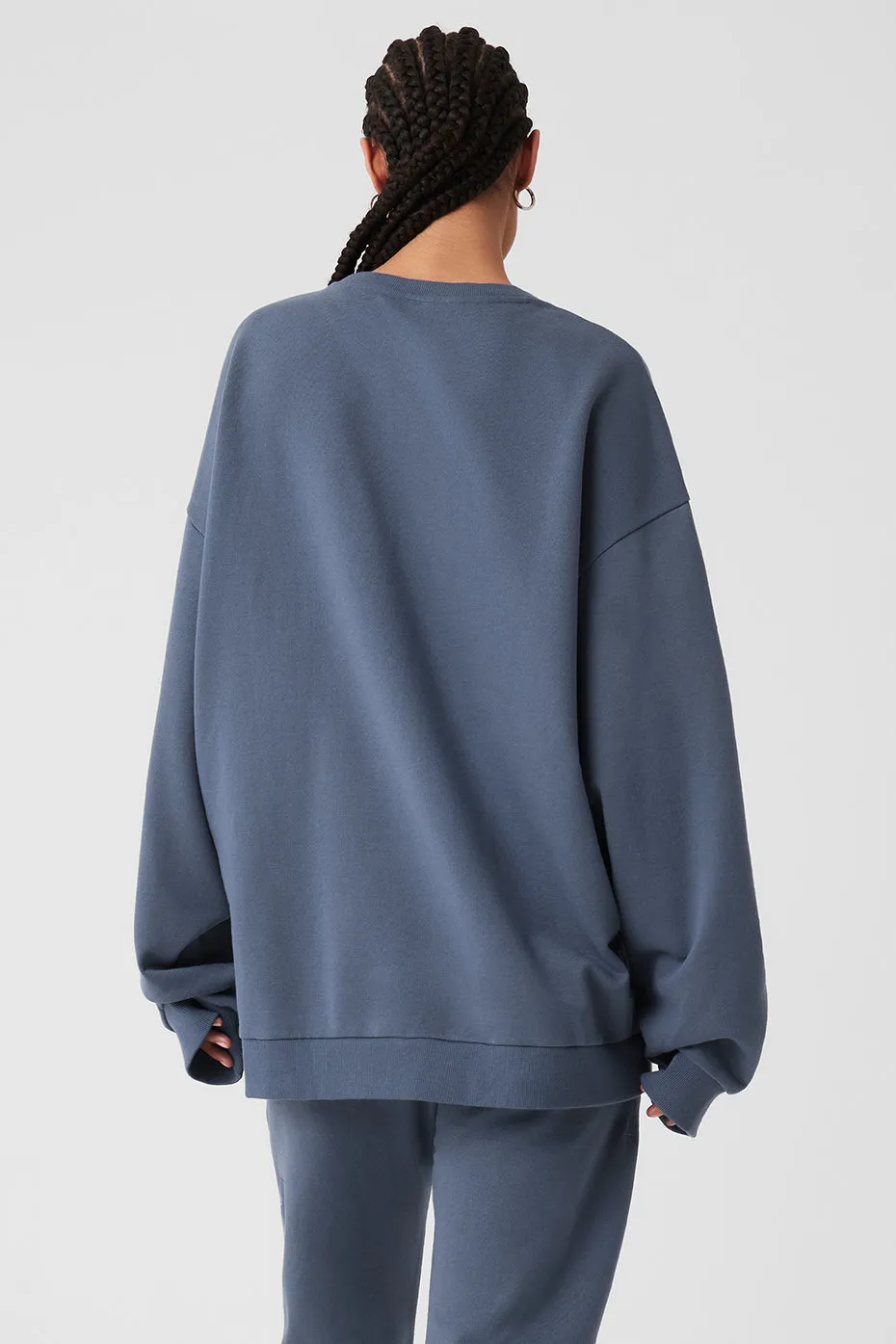 Chill Crew Neck Pullover - Bluestone