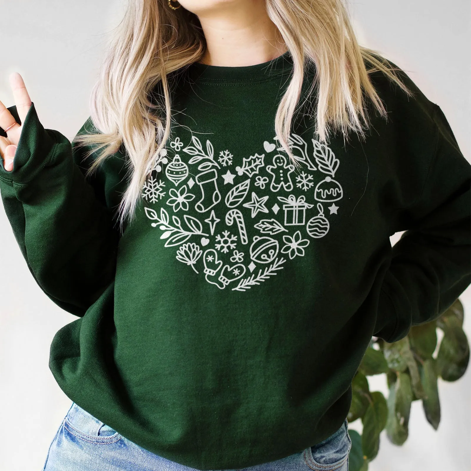 Christmas Heart Sweatshirt