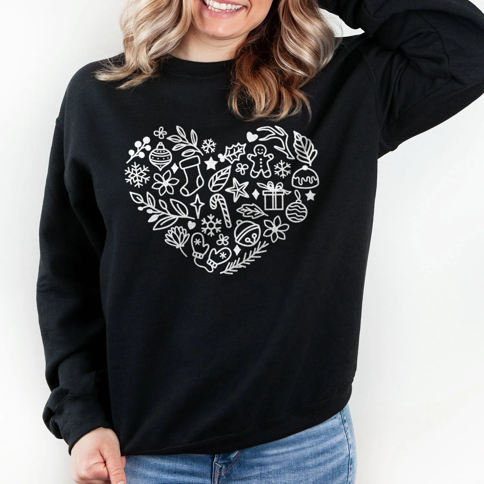 Christmas Heart Sweatshirt