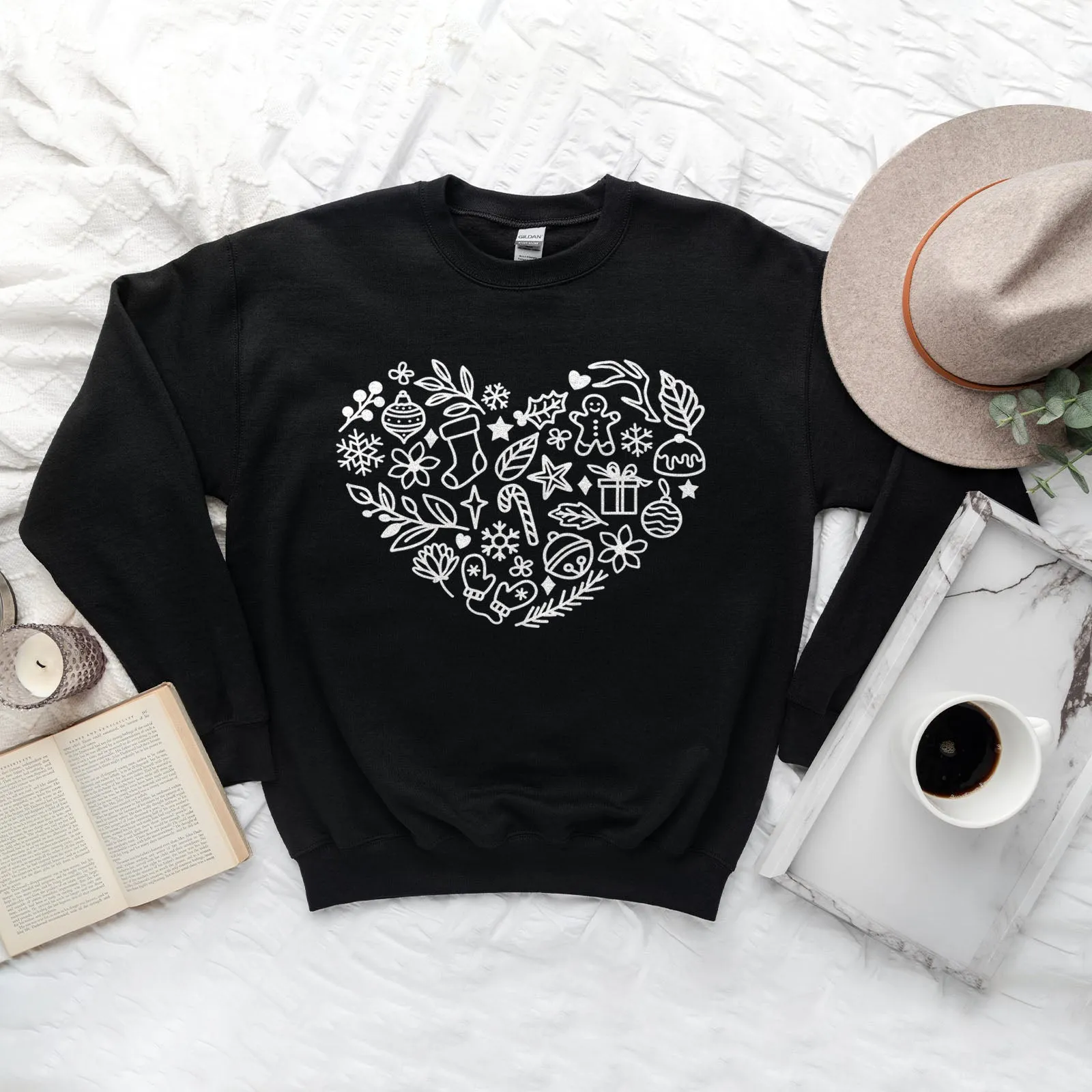 Christmas Heart Sweatshirt