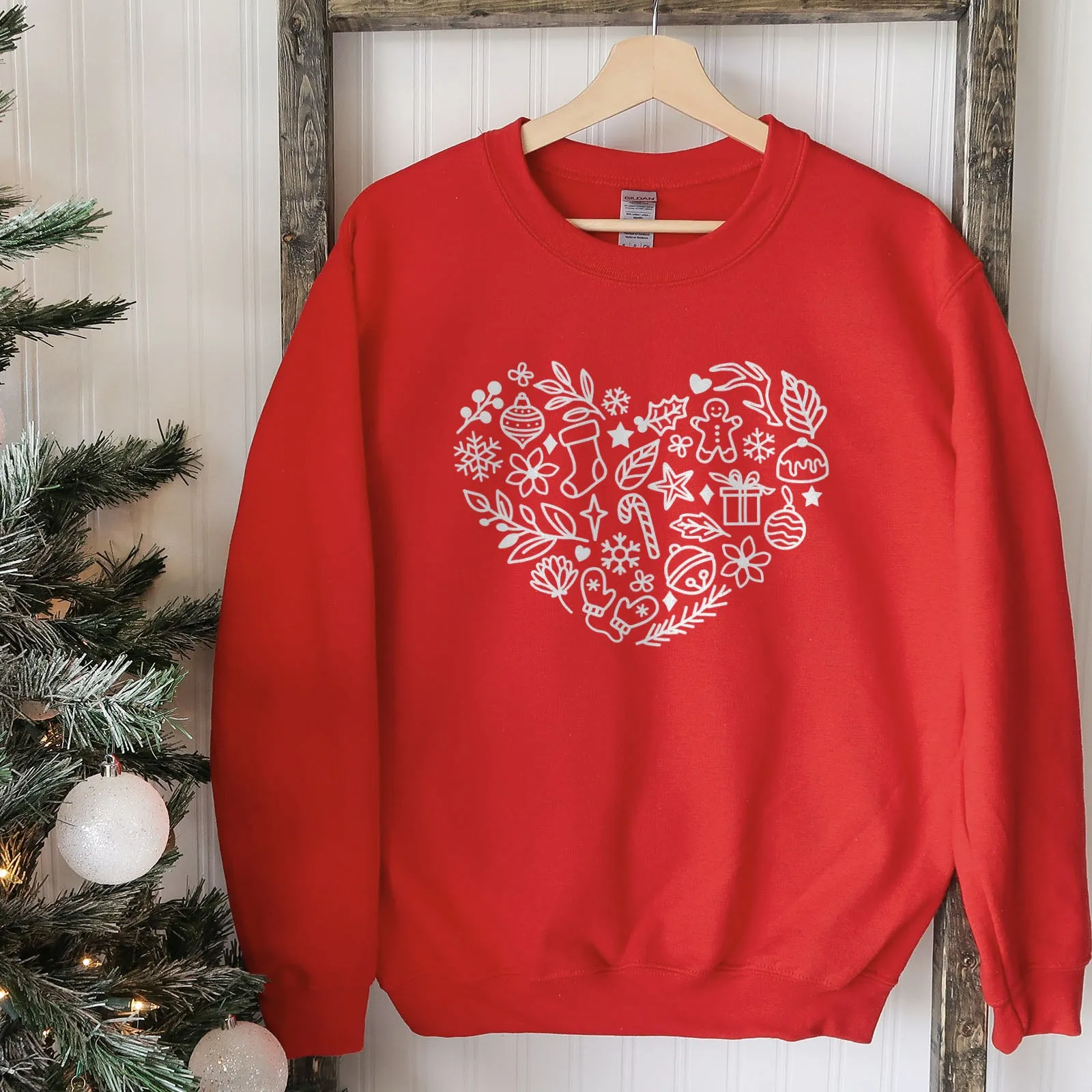 Christmas Heart Sweatshirt