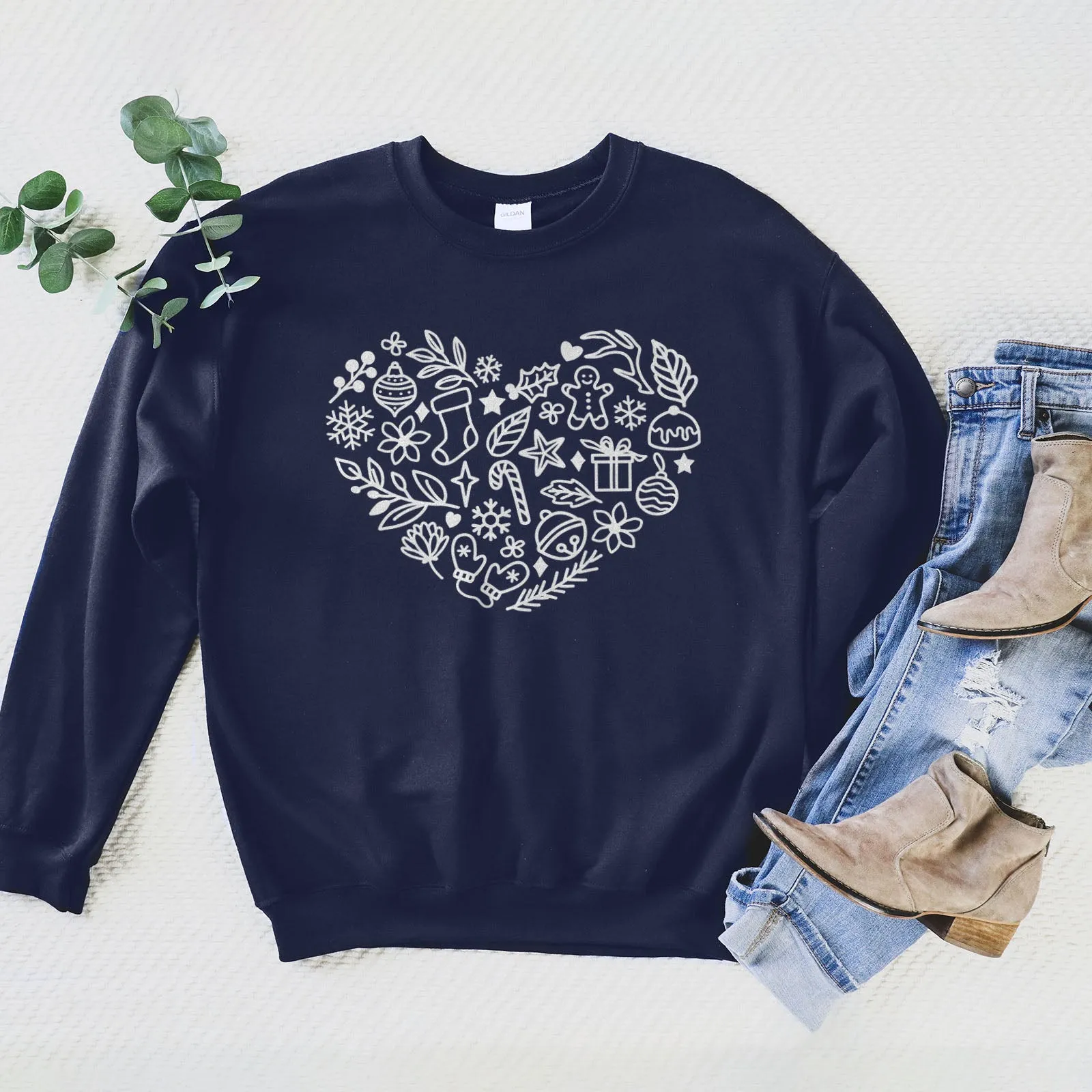 Christmas Heart Sweatshirt