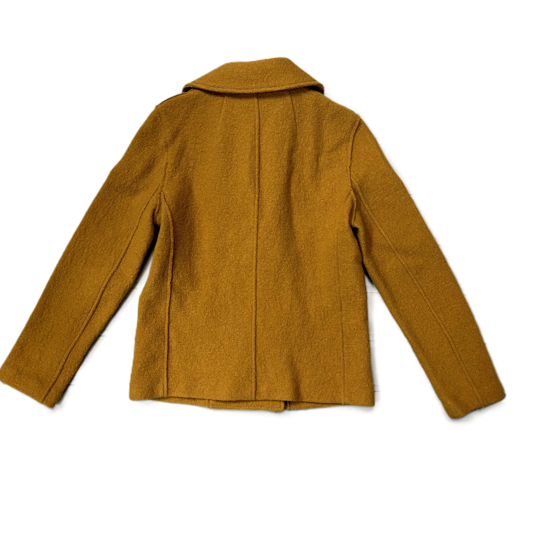 Coat Wool By J. Crew In Gold, Size: Xs