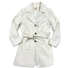 Coat Wool By Michael By Michael Kors In Cream, Size: L