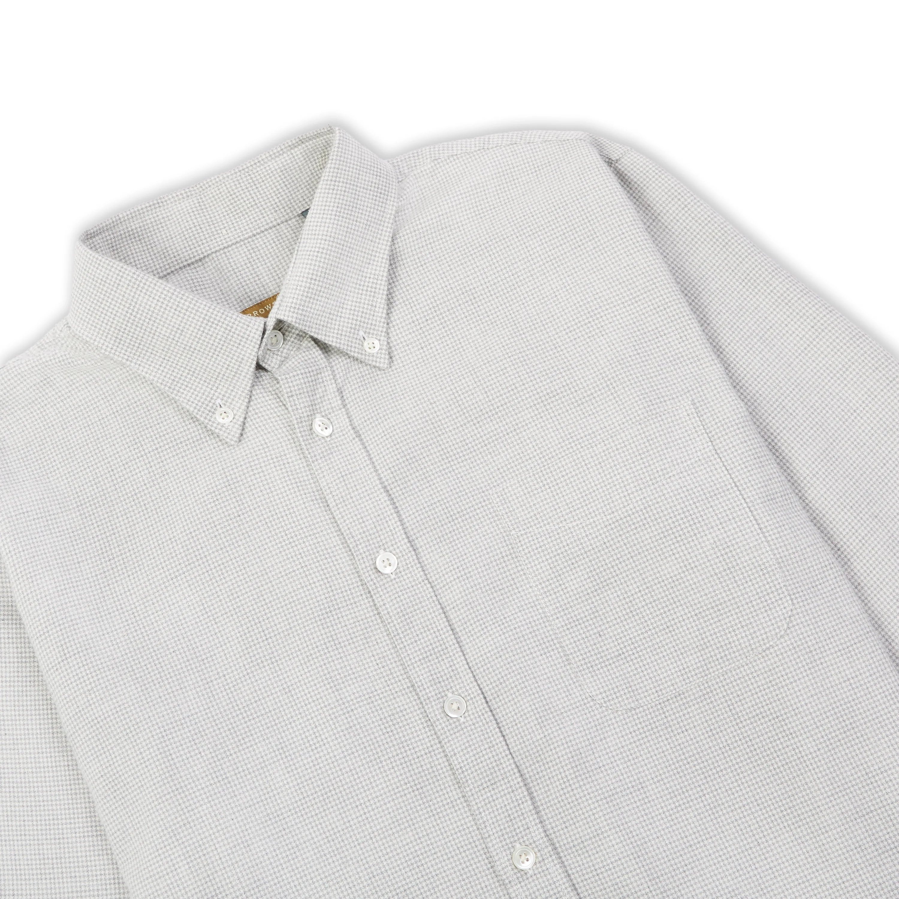 Craft Houndstooth Button-down Shirt - Grey