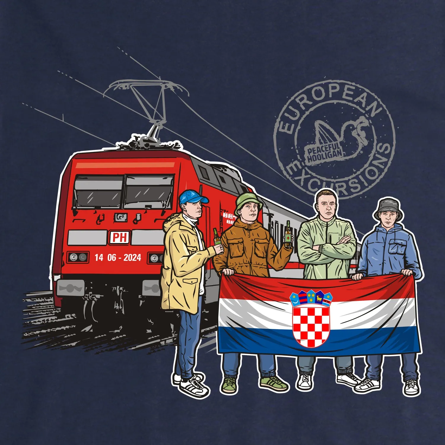 Croatia Excursions Sweatshirt Navy