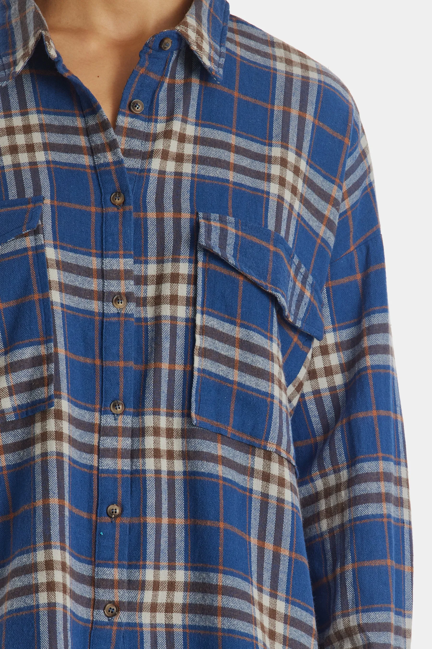 Down The Trail Flannel Top