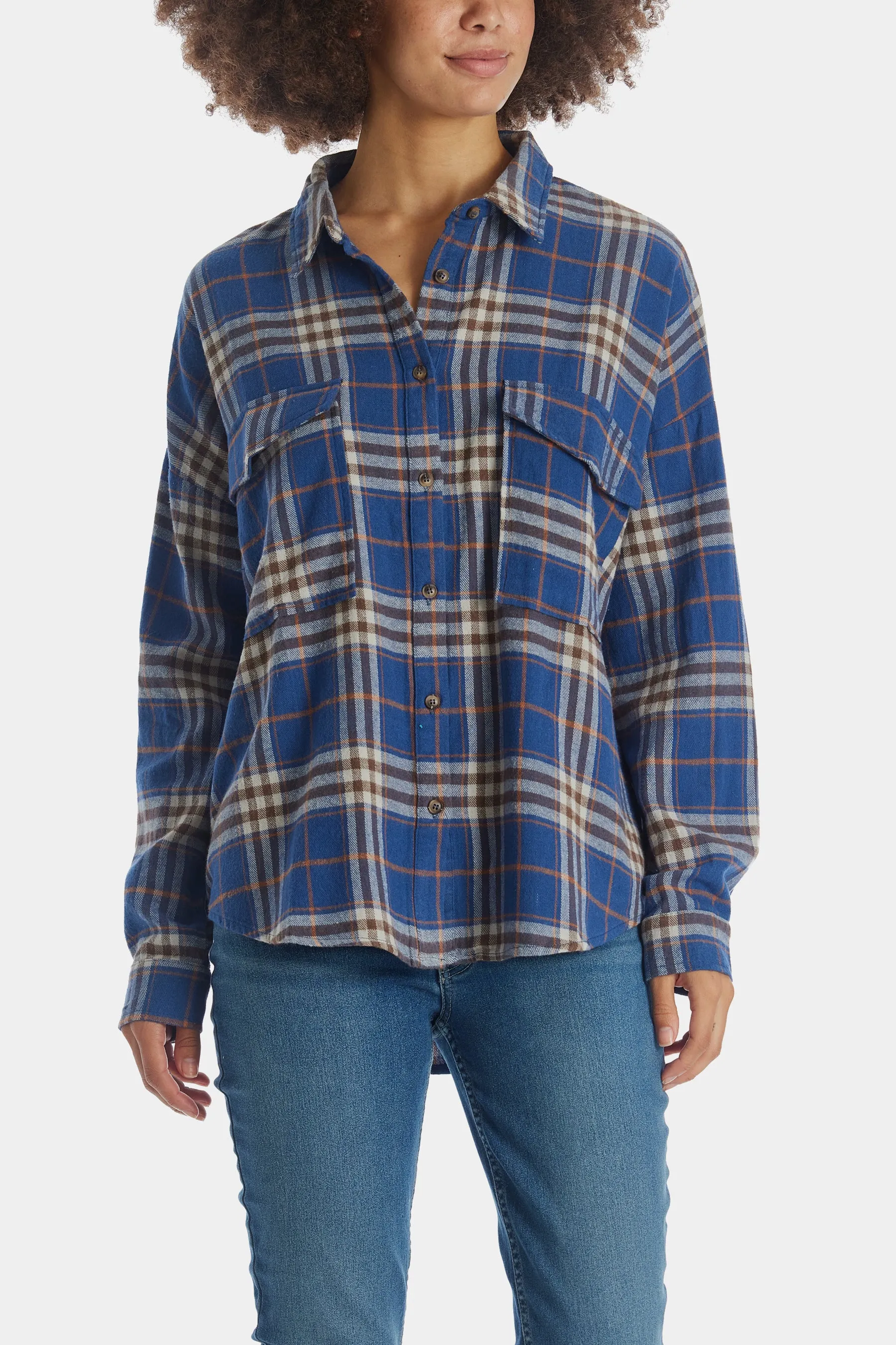 Down The Trail Flannel Top