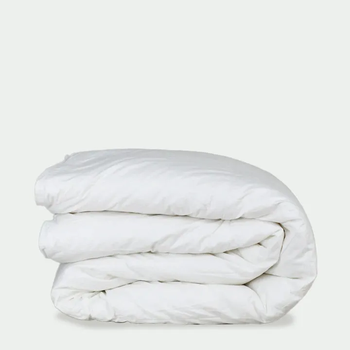 essential white goose down comforter, all-seasons weight