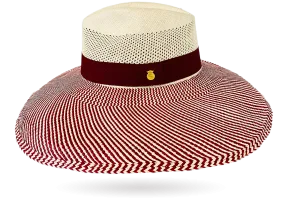 Fine MALIBU NATURAL PANAMA HAT DOWN WIDER BRIM (12CM)