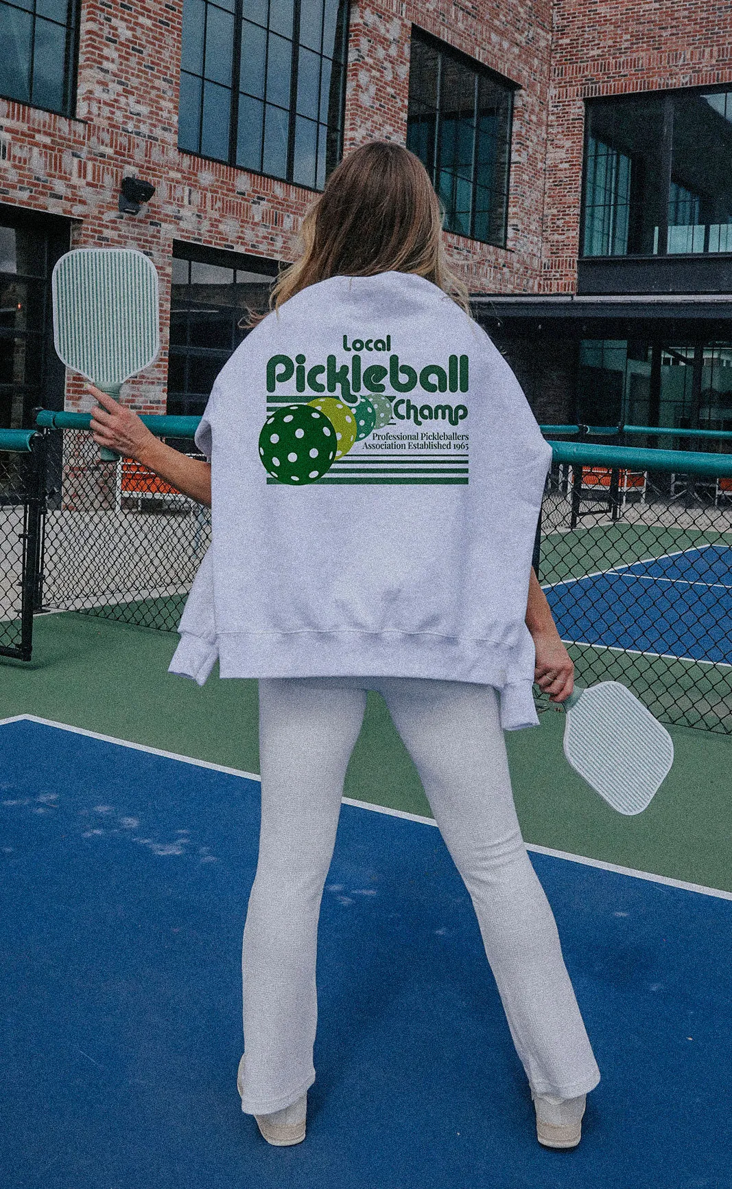 friday   saturday: pickleball champ sweatshirt