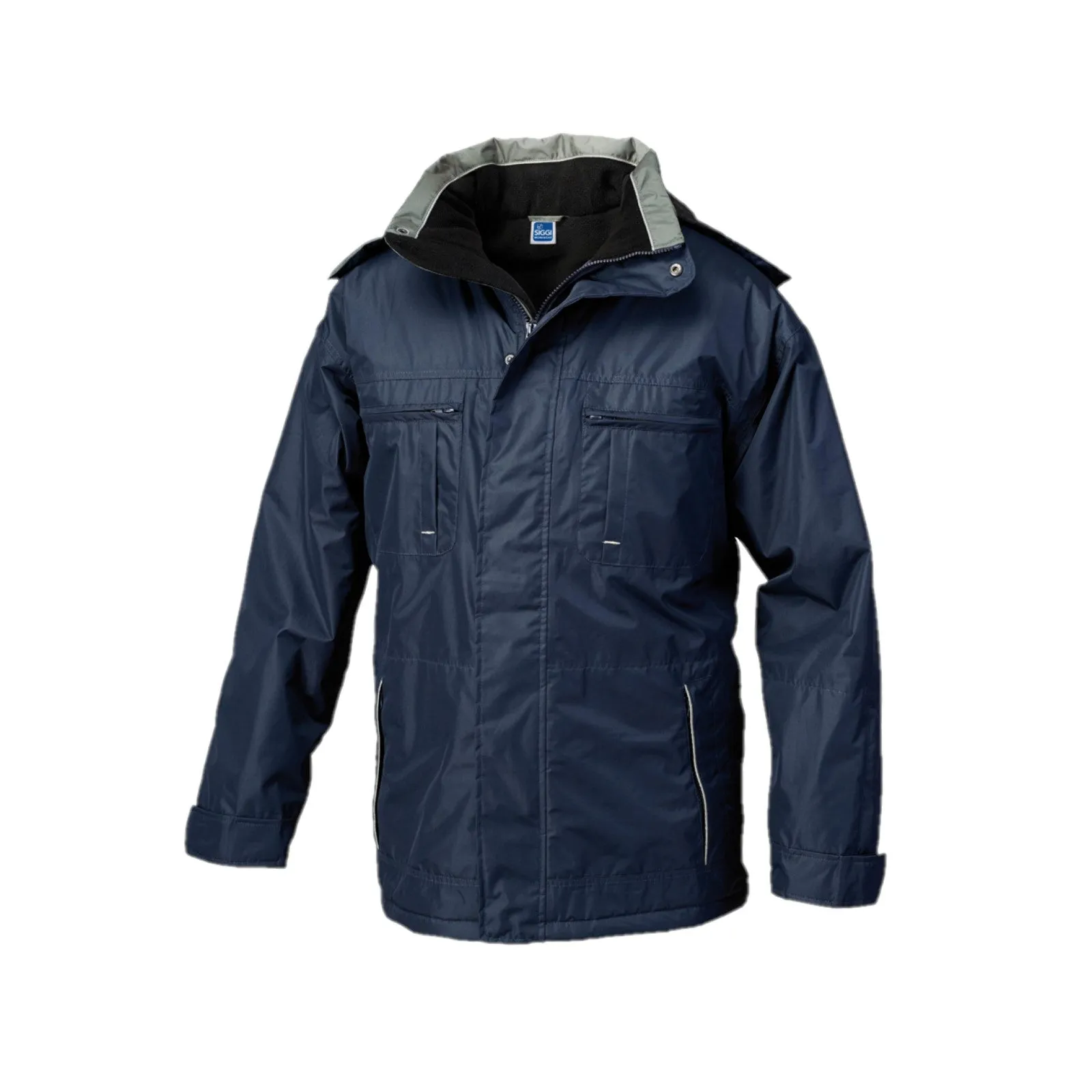 Giaccone Parka Blu Navy con pile interno imbottito taglie da S a 3XL SIGGI DIAMOND