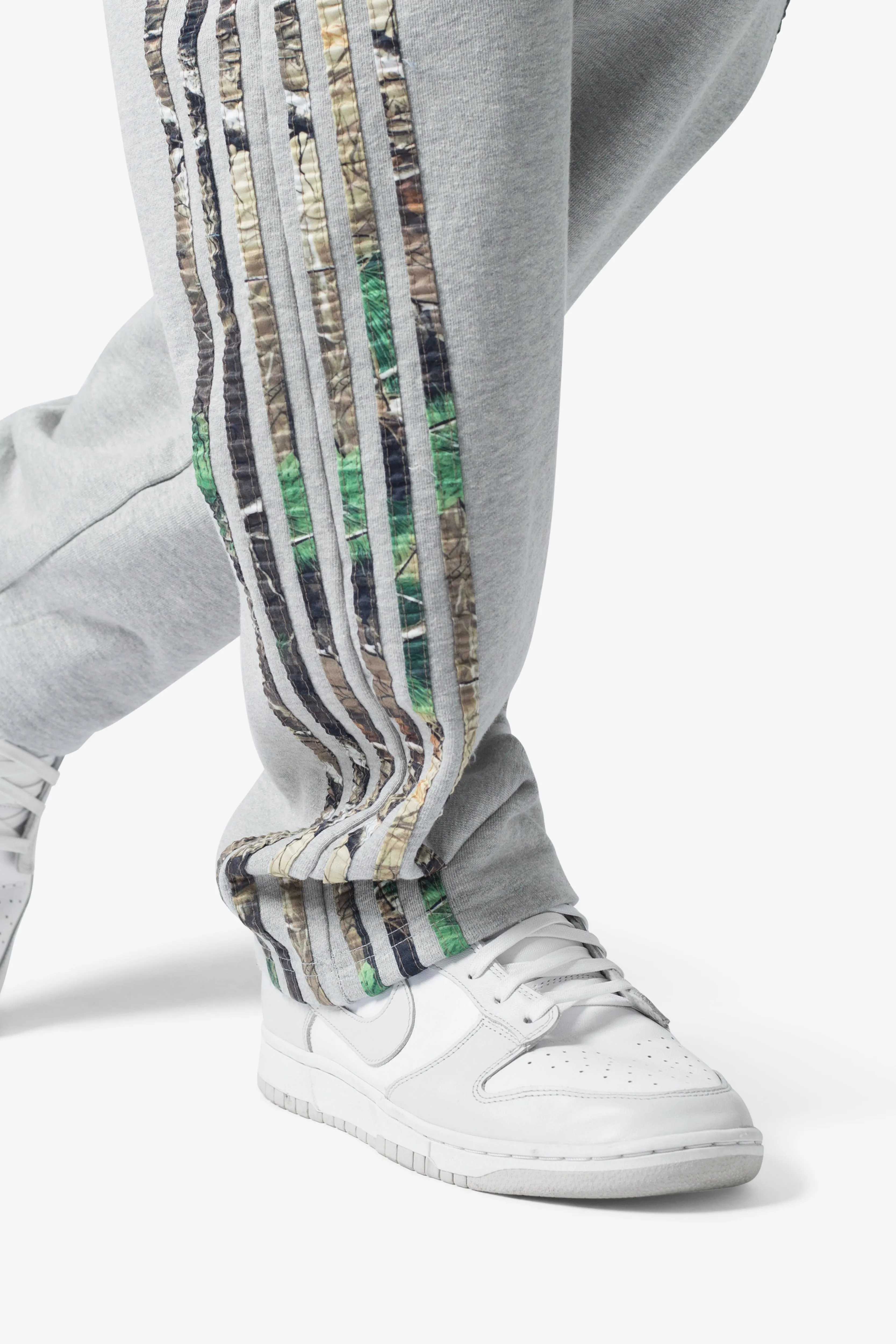 Hunter Camo Stripe Sweatpants - Grey