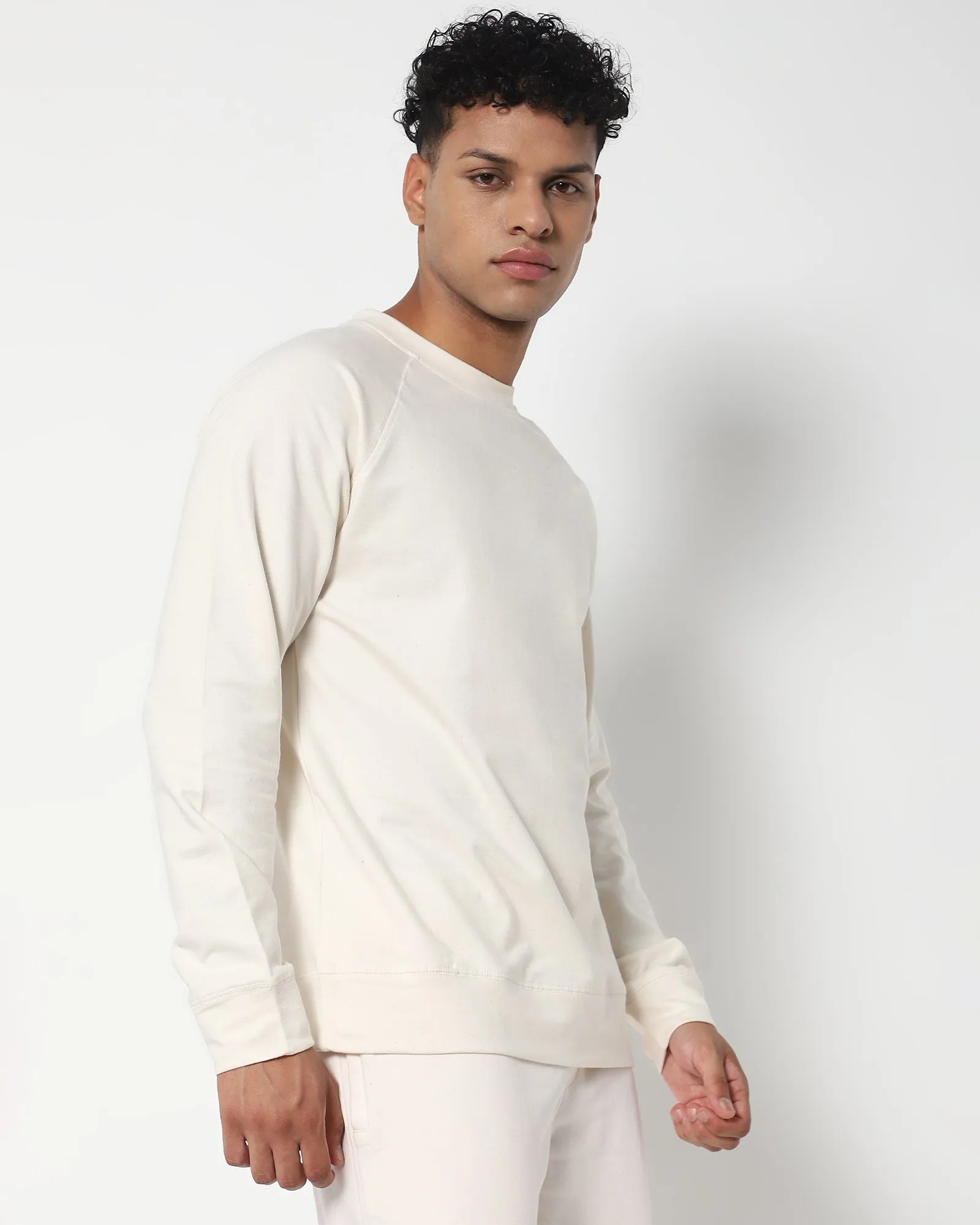 HW Crew Sweatshirt: Ivory Cream