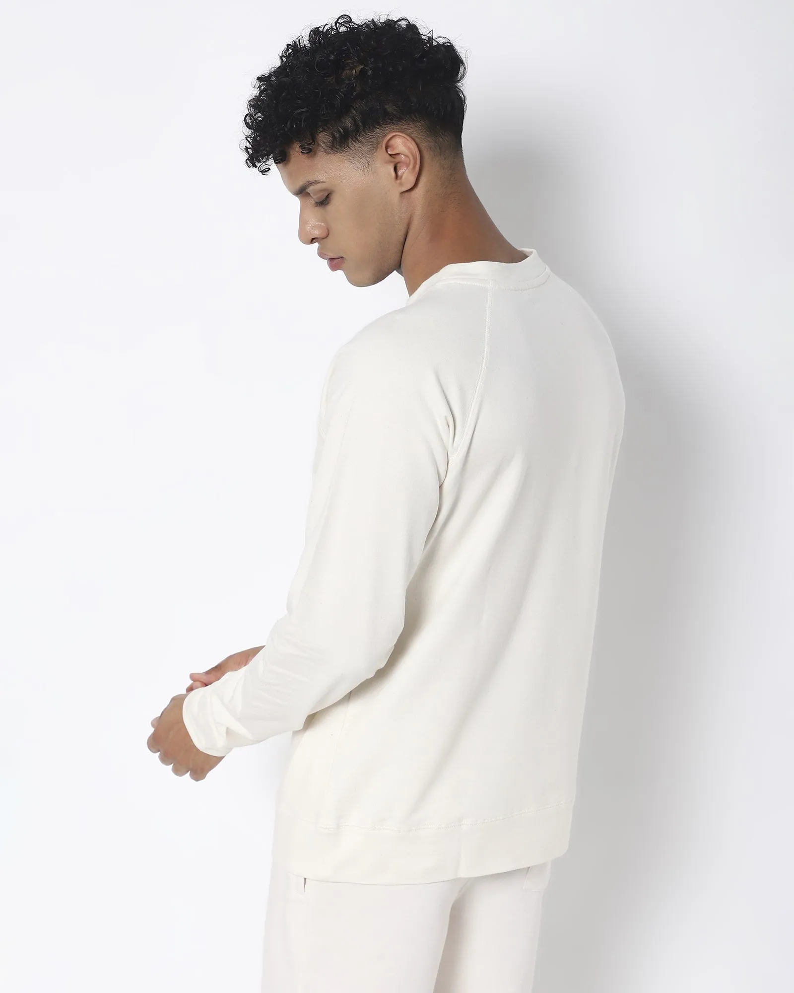 HW Crew Sweatshirt: Ivory Cream